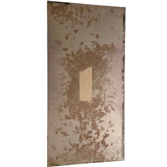 Modern Abstract Wall Art Metal 1990s Memphis Style 24 x 12 Green Blue Decor - Picture 6 of 16